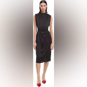 Donna Morgan Charmeuse Twist Waist Dress Size 10 NWT